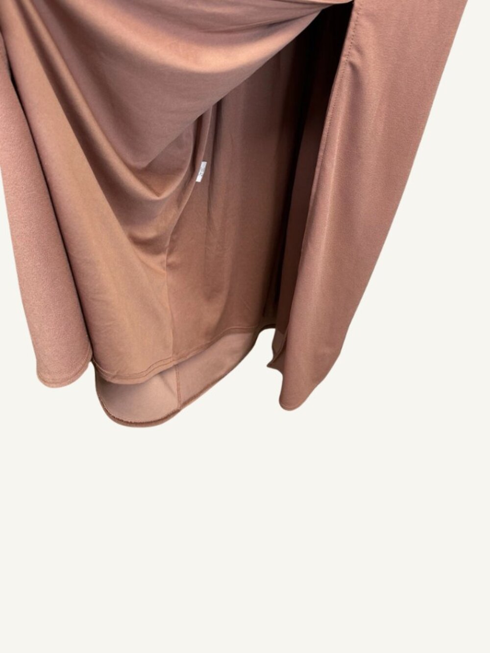 Birdy Grey Ash Dress Dusty Rose Stretch Crepe Formal Gown Front Slit XXL NWT - Picture 6 of 7